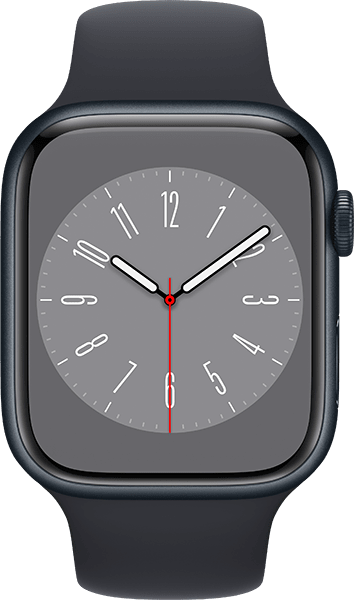 Apple Watch Series 8 (45mm) in Midnight Alum / Midnight Band - M 